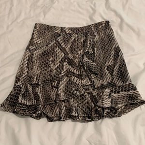 Snakeskin skirt